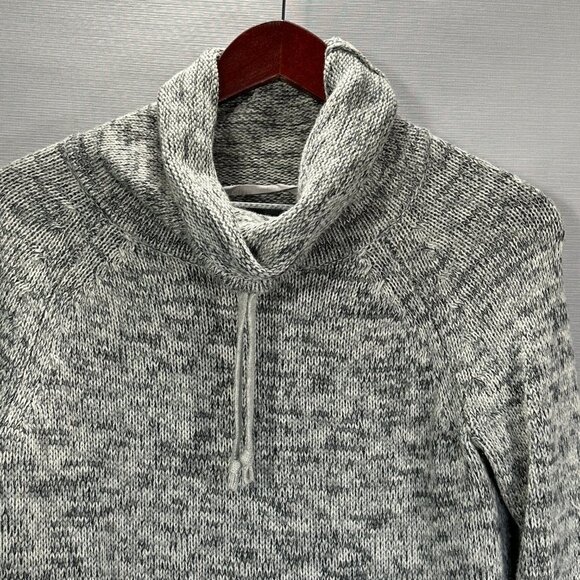 Athleta  Sweater Womens Small Gray Extra Fine Marino Wool Pullover Turtleneck - Picture 2 of 7